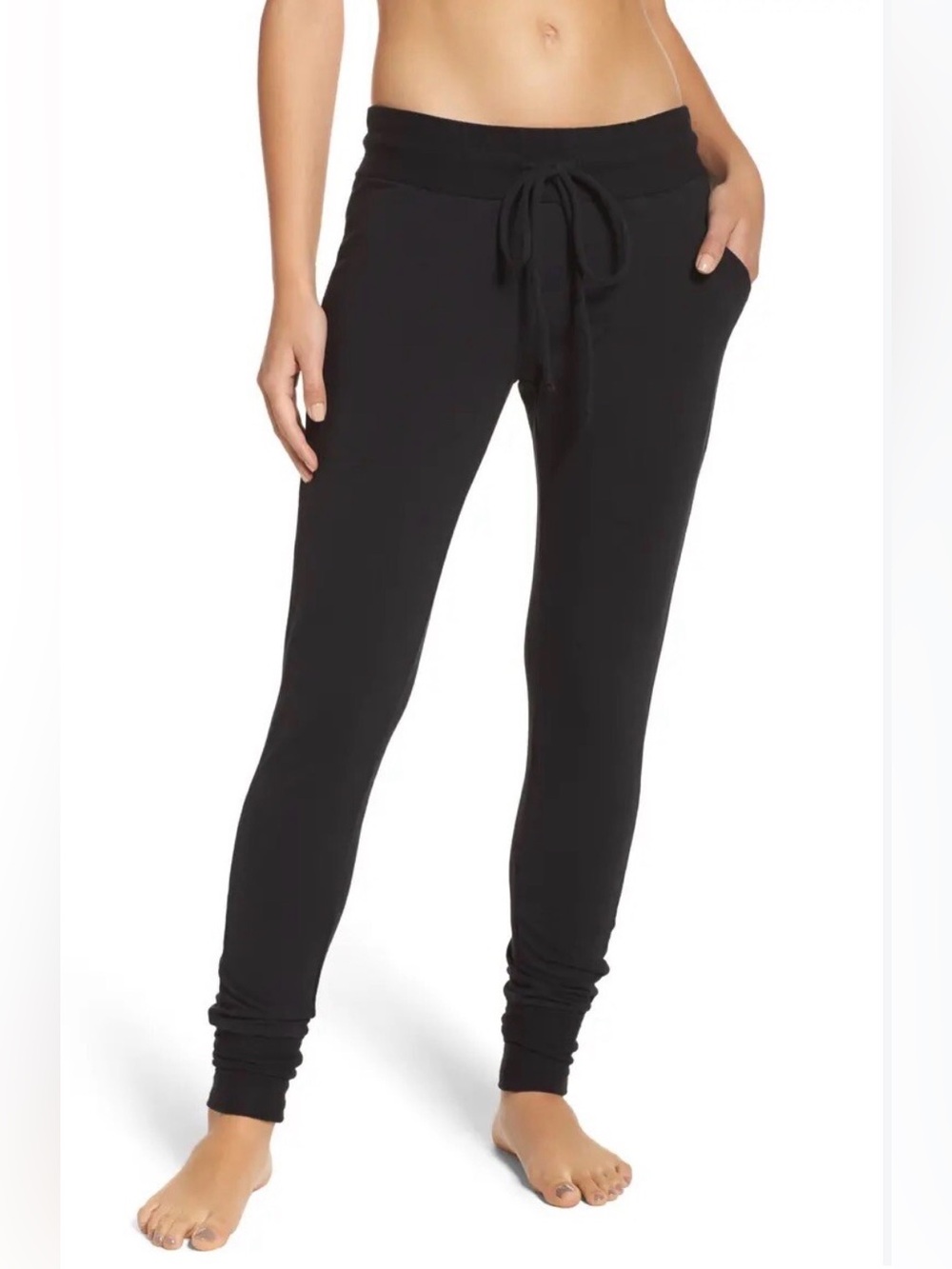 NWT Free People FP Movement Sunny Skinny Sweatpants Black Size L
